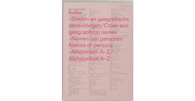 Index: Cities and Geographical Names Steden en geografische aanduidingen