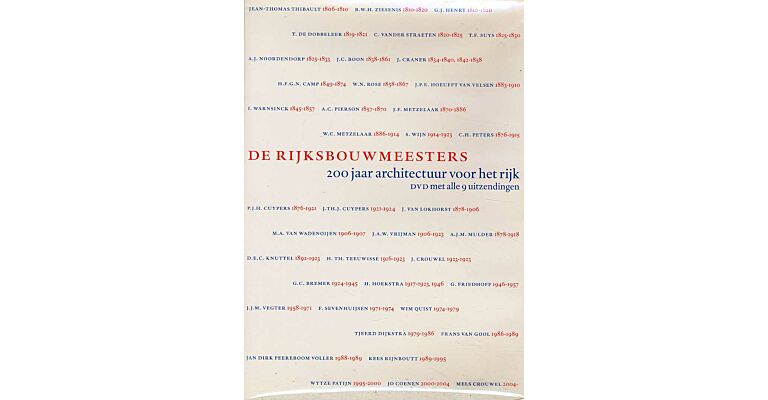 De Rijksbouwmeesters :  200 jaar architectuur voor het rijk