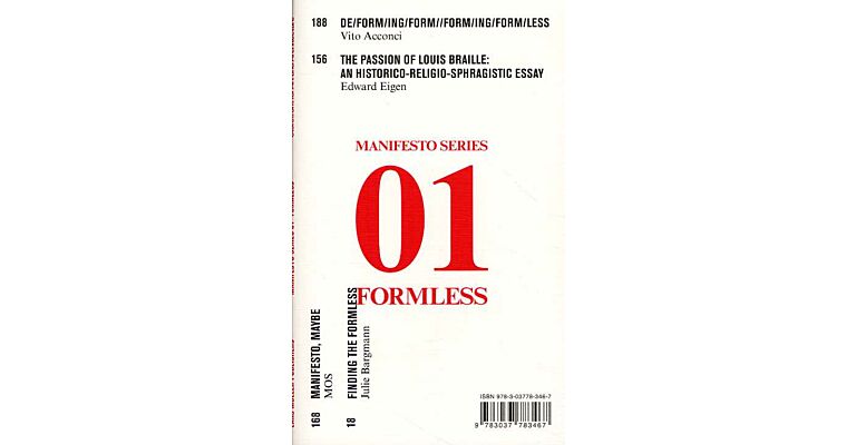 Manifesto Series 01 - Formless