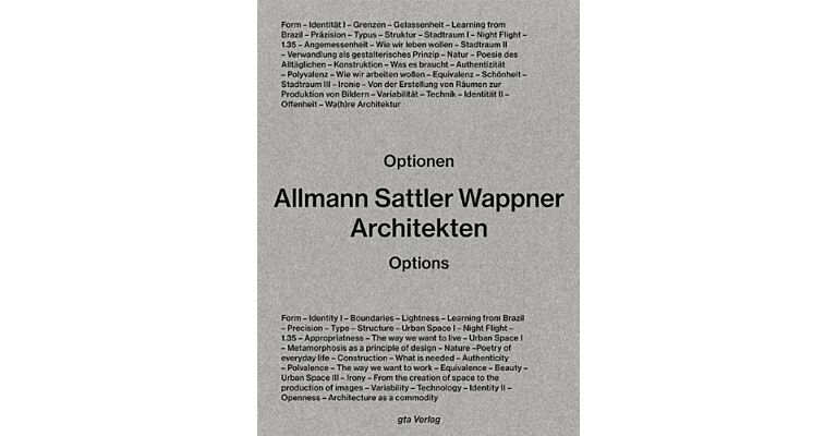 Allmann Sattler Wappner Architekten. Optionen/Options