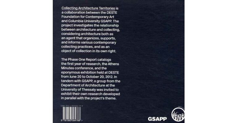 Collecting Architecture Territories - Phase One Report