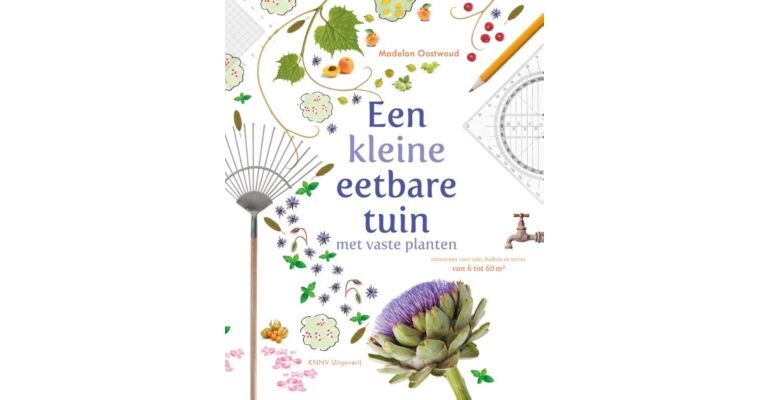 Een kleine eetbare tuin met vaste planten