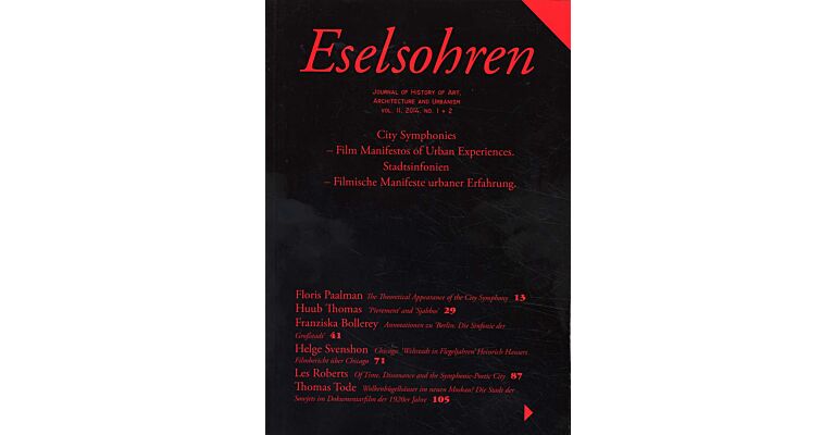 Eselsohren. Journal of History of Art, Architecture and Urbanism vol. II, 2014, no 1 + 2