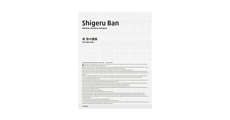 Shigeru Ban - Material, Structure And Space