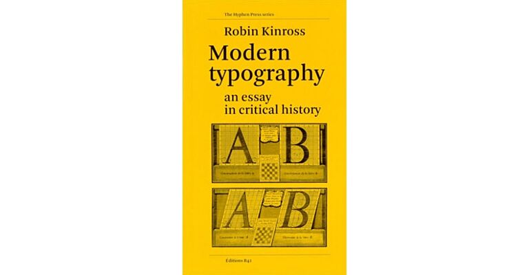 Modern Typography - An Essay In Critical History
