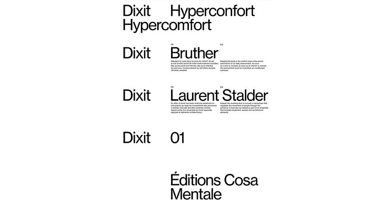 Dixit  01 - Hyperconfort: Bruther  - Laurent Stadler