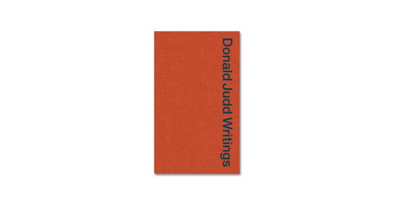 Donald Judd Writings