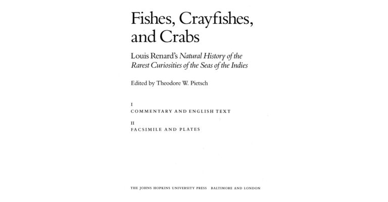 Fishes, crayfishes, and crabs - Louis Renard's Natural History of the Rarest Curiosities of the Seas of the Indies (set 2 Vol,)