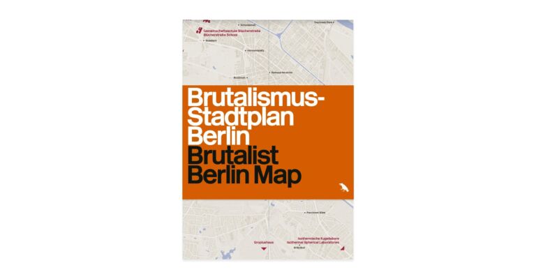 Brutalist Berlin Map / Brutalismus Stadtplan Berlin Map