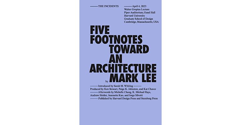 Five Footnotes Toward an Architecture