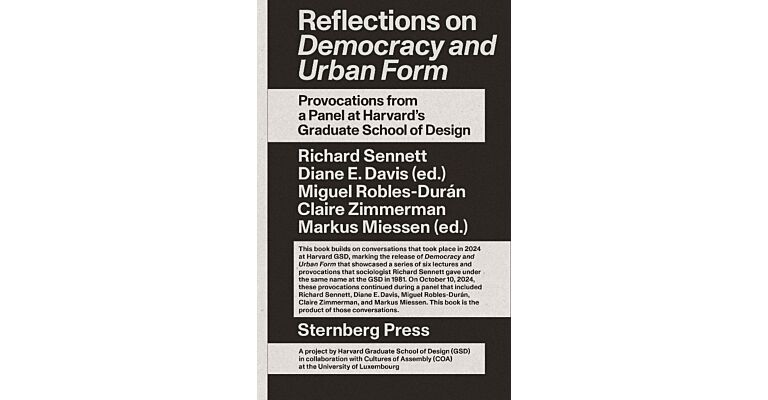 Reflections on Democracy and Urban Form (Preorder)