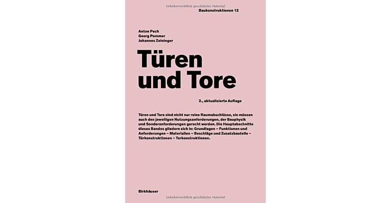 Türen und Tore (Baukonstruktionen, 12) hardcover