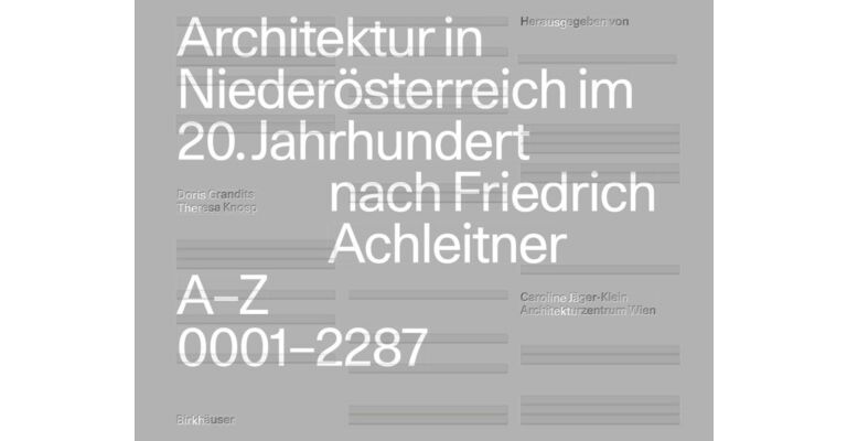 Architektur in Niederösterreich im 20. Jahrhundert nach Friedrich Achleitner