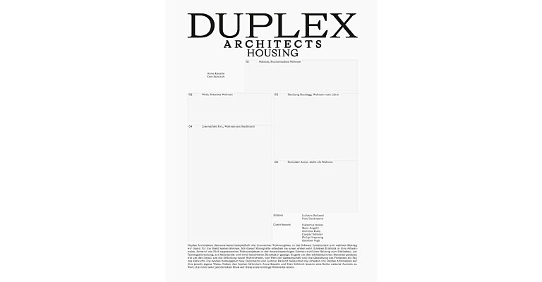 Duplex Architects - Rethinking Housing
