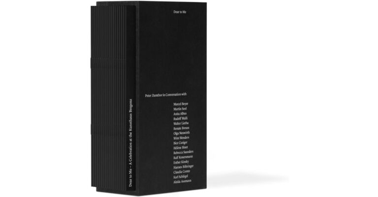 Dear to Me - Conversations with Peter Zumthor -18 booklets in slipcase