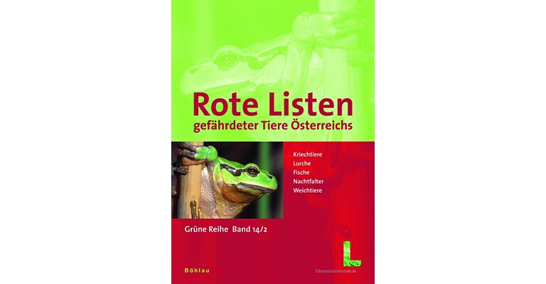 Rote Listen gefährdeter Tiere Österreichs – Checklisten, Gefährdungsanalysen, Handlungsbedarf. Teil 2: Kriechtiere, Lurche, Fische, Nachtfalter, Weichtiere