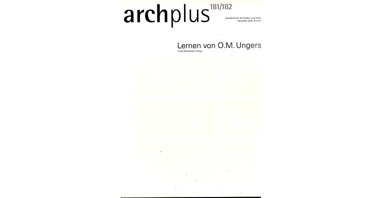 Arch+ 181/182 - Lernen von O.M. Ungers