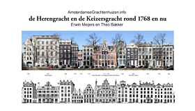 De Herengracht en de Keizersgracht rond 1768 en nu