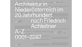 Architektur in Niederösterreich im 20. Jahrhundert nach Friedrich Achleitner