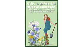 Help er groeit een plant in mijn tuin