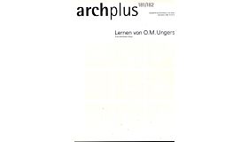 Arch+ 181/182 - Lernen von O.M. Ungers