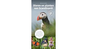 Minigids dieren en planten van Scandinavie een handige vouwkaart met meer dan 150 dieren en planten van Noorwegen, Zweden en Finland
