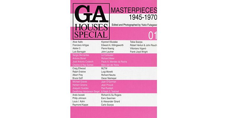 GA Houses Special 01 - Masterpieces 1945-1970