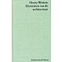 Henry Wotton : Elementen van de architectuur (uitverkocht!)