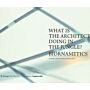 What is the Architect doing in the jungle? Biornametics