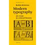 Modern Typography - An Essay In Critical History