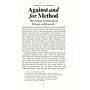 Against And For Method - Revisiting Architectural Design As Research
