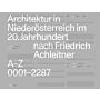Architektur in Niederösterreich im 20. Jahrhundert nach Friedrich Achleitner