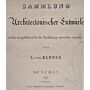 Sammlung architektonischer Entwürfe