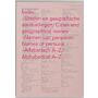 Index: Cities and Geographical Names Steden en geografische aanduidingen